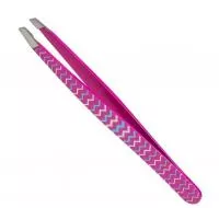 Пинцет для бровей Solinberg 2211,наклонное окончание с четкими гранями,цветной