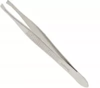 Пинцет для бровей Solinberg TW-28F, полированный, прямое окончание с четкими гранями