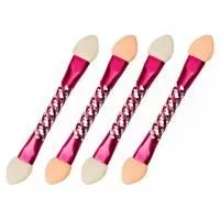 Набор аппликаторов IRISK (Ириск) двухсторонних латексных, с декоративной ручкой, L 63мм, 12шт (05 Розовая ручка)